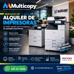 RENTA DE IMPRESORAS MULTIFUNCIONALES A BLACO Y NEGRO