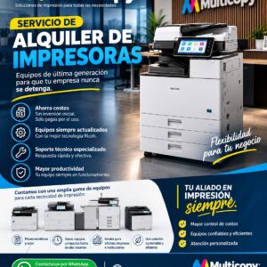 ALQUILER DE IMPRESORAS MULTIFUNCIOANLES A COLOR